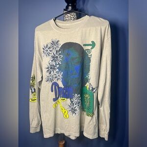 Urban Outfitters Global Hiatus Long Sleeve Dream Graphic Short Flowers Medium